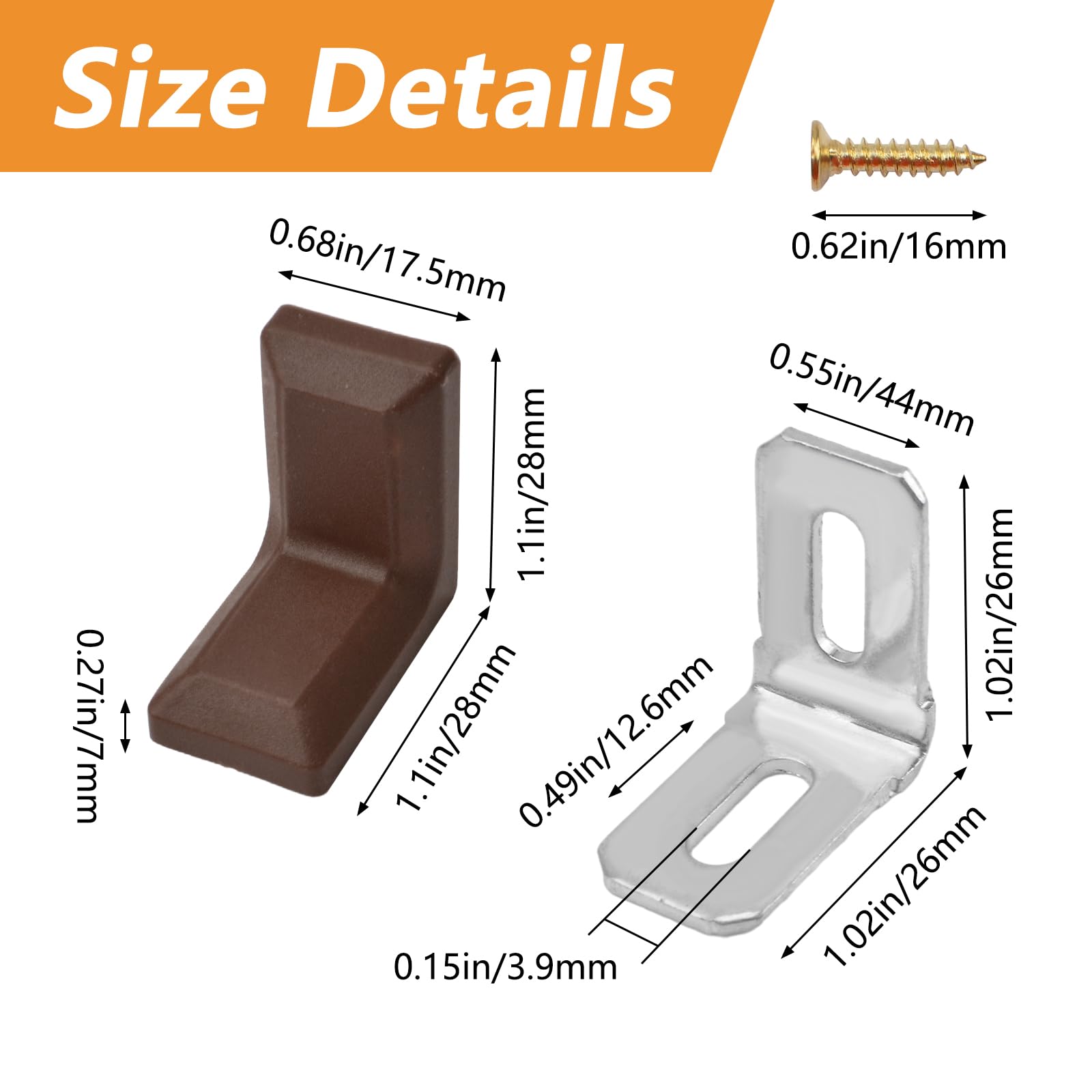 Amazon | MOROBOR アングルブラケット 40個 90度 L字型スチール